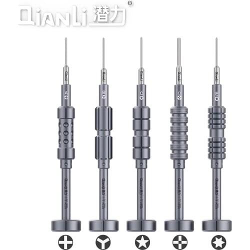 QIANLI 3D Metal Precision Screwdriver 0.8 1.5 0.6 T2 With Magnetized Anti-Rust Anti-Slip Tool For iPhone Repair Tools