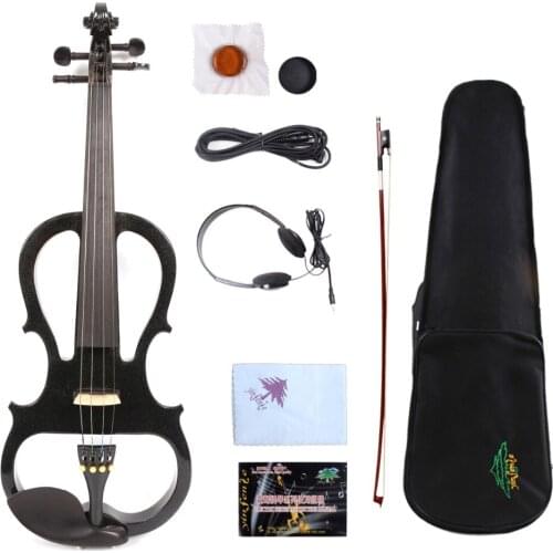 New 4 String 4/4 Electric Violin Powerful Sound Solid wood Ebony part 5