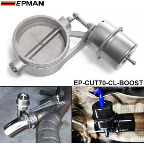 NEW Boost Activated Exhaust Cutout / Dump 70MM CLOSED Style Pressure: about 1 BAR For BMW e34 EP-CUT70-CL-BOOST