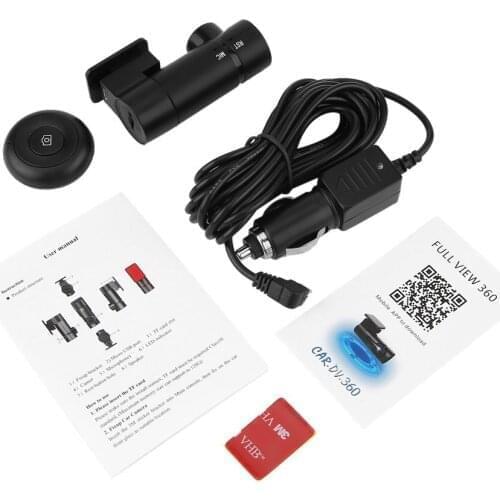 Single Lens 1080P Panorama Driving Recorder 360 Degree High Definition Mini Tachograph Camera Support Night Vision Drop Shipping