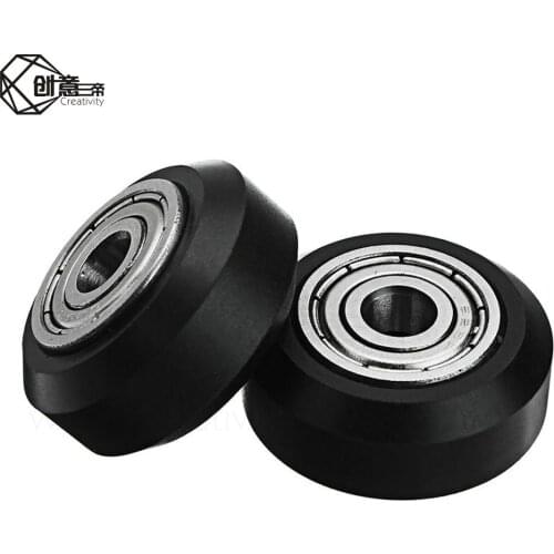 Openbuilds Plastic wheel POM with Bearings big Models Passive Round wheel Idler Pulley Gear perlin wheel for CR10 Ender 3