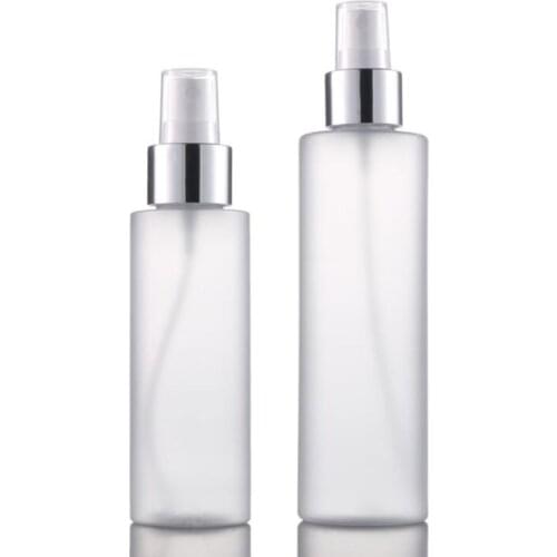 10pcs/lot Refillable Bottles Travel Frosting Plastic Perfume Atomizer Empty Small Spray Bottle 100ml 200mlToxic Free