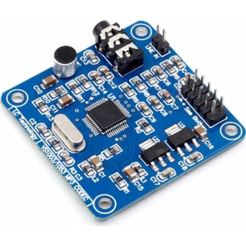 VS1053 MP3 Module Development Board On-Board Recording Function SPI Interface OGG Encoding Recording Control Signal Filter
