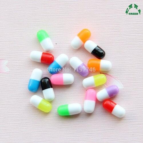 Slime Charms 3D Pill Charms cute Resin Charms for Jewelry Making 30pcs Resin Cabochon Capsule Charms DIY Slime Charms for Kids