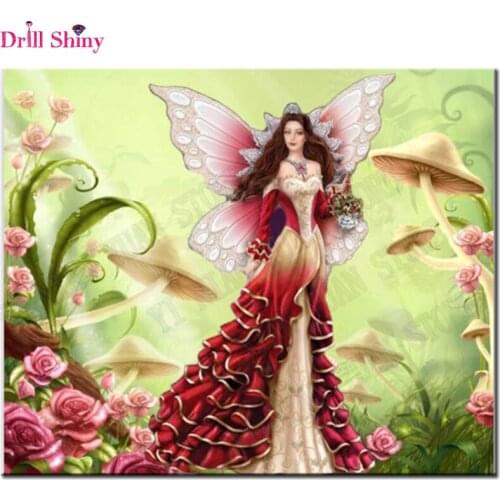 Full Square Diamond 5D DIY Diamond Painting fairy 3D Embroidery Cross Stitch Mosaic Decor handcraft gift New Years products