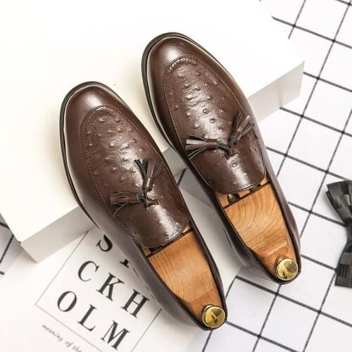 Plus size shoes mens original fashion casual shoes mens Mocha Shoes Black Leather Brown Leather summer Leather Mens wear38-48