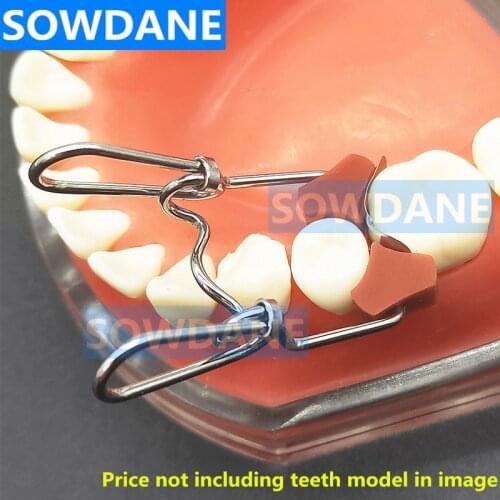 Dental Orthodontic Add-On Autoclavable Silicon Rubber Elastic Wedge Wedges Dental Clip Matrice Mixed Spring Dental Materials
