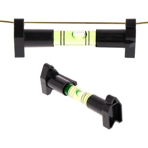 Pocket Line Hanging Spirit Level Brick Rope Cord Wire String Bubble Hanger Black