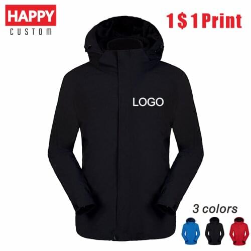 Winter Warm Windbreaker Custom Liner Detachable Fashion Jacket Cheap Print Logo Outdoor Cold-Proof Hooded Sweatshirt