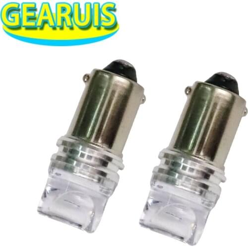 100pcs T4W BA9S 3D Lens 3 smd 2835 LED Clearance Light Car Side Marker Reading Map Door Dome Lamp Interior License Plate Lights