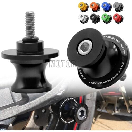 6MM For Aprilia Dorsoduro 750 2008 2009 CNC Motorcycle Rear Swingarm Sliders Spools Stand Paddock Screws Swing Arm Protector M6