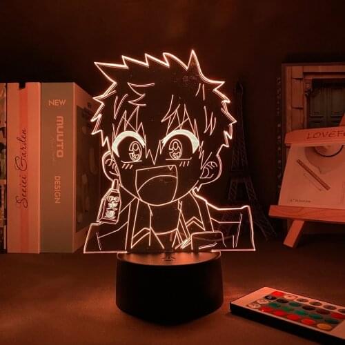 Anime 3D Lamp Manga Toilet Bound Hanako Kun Minamoto Kou Led Night Light for Bedroom Decor Colorful Nightlight Gift