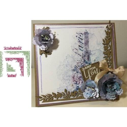 Floral Borders and Corners Metal Cutting Dies Stencils for DIY Scrapbooking Album Stamp Card Embossing New 2019 Die Cut