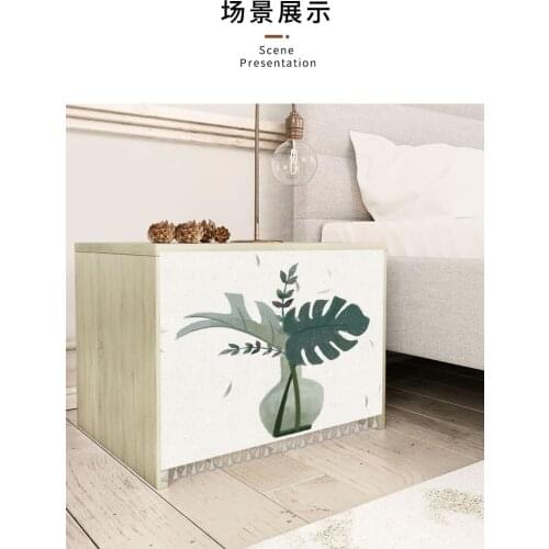 Different Patterns Polyester Decoration Cabinet Door Curtains for Kitchen Wardrobe Cloth Dust Closet Curtain