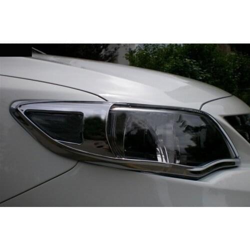 For Toyota Corolla 2011-2013 ABS Chrome Headlight Front Lamp Cover Auto Accessories Car Styling