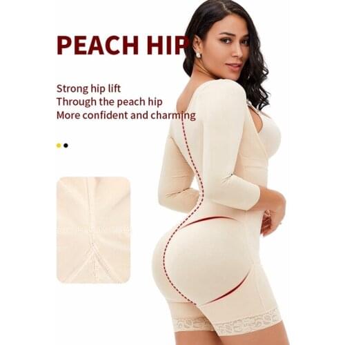 Bodysuit Shapewear Women Full Body Shaper Zipper Waist Trainer Corset Modeling Strap Sexy Butt Lifter Control Panties Plus Size