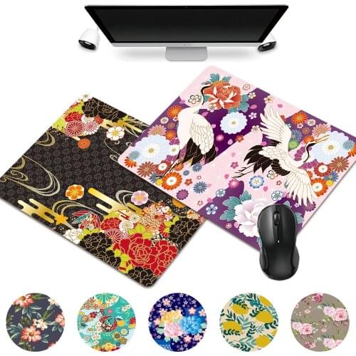 Computer Mousepad Smooth Gamer Mouse Pad Flower Pattern Series Mouse Pad Small Waterproof Office Laptop Desk Accessories