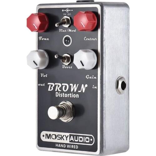 Mosky BROWN DISTORTION Guitar Effect Pedal Mini Overdrive Effect Pedal Guitar Parts & Accessories