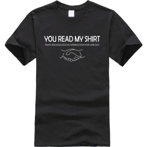 YOU READ MY SHIRT letter printed 2019 summer Loose mens T-shirts casual cool short sleeve t shirt men sportwear hip hop top