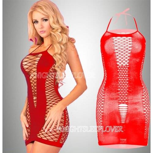 Porn Halt Transparent Underwear Dress Bodystockings Baby Doll Costumes Sexi Women Lingerie Fishnet Hot Vestido Sexy Erotic
