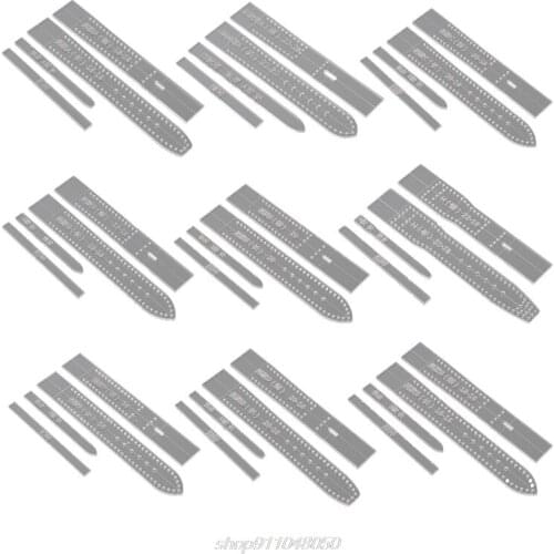4pcs/set Transparent Acrylic Watch Strap Band Stencil Template Mold DIY Leather Craft Tool Home Supplies D08 20 Dropship