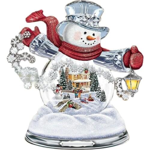 Christmas Tree Rotating Sculpture Train Decorations Paste Window Paste Stickers Christmas Decorations Winter Home Decoration