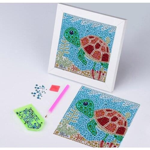 Cartoon Tortoise DIY Children Diamond Painting Full Diamond Special Shaped Diamond Rhinestone Embroidery Design Drill Painting