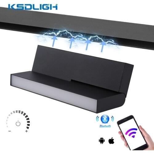 Wireless Bluetooth 4.0 Dimmable Smart Lamp Magnetic Led Track Lighting Recessed Light For Hom Kitchen Living Room By IOS/Android