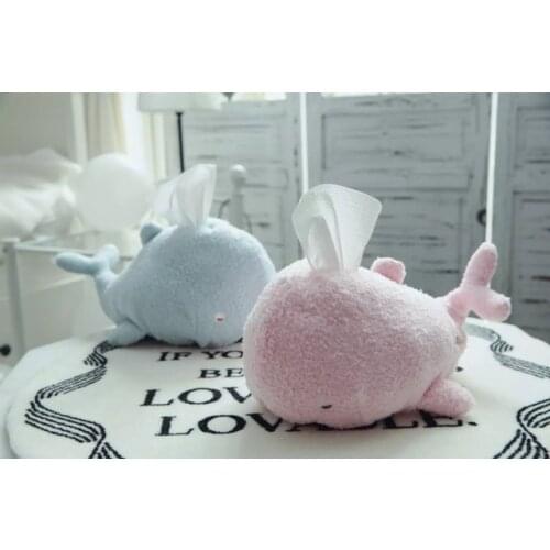 1pc 40cm cartoon sea world soft whale sweet napkin tissue box plush holder stuffed toy children Valentines Day girl gift