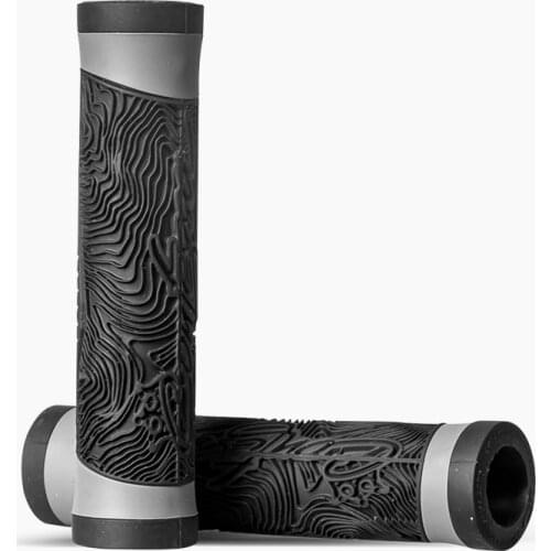 2 Bicycle Grips Silicone Antiskid And Shock Absorbing Mountain Road Bike Handlebar Accessories Are Locked On The Bicycle Grip