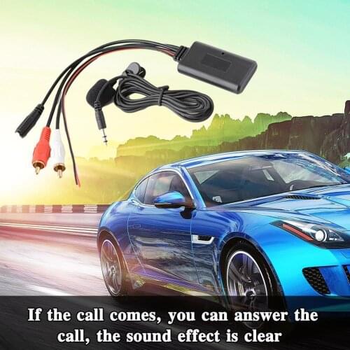 Bluetooth A2DP Music Streaming 12V To Car Stereo Radio Adapter 3.5mm Male RCA Aux In 2RCA Head M8D3