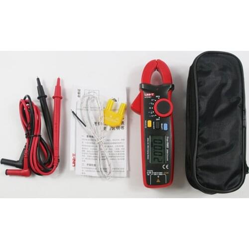 UNI-T UT210D Digital Clamp Meter Multimeter Handheld RMS AC/DC Resistance with Temperature Test