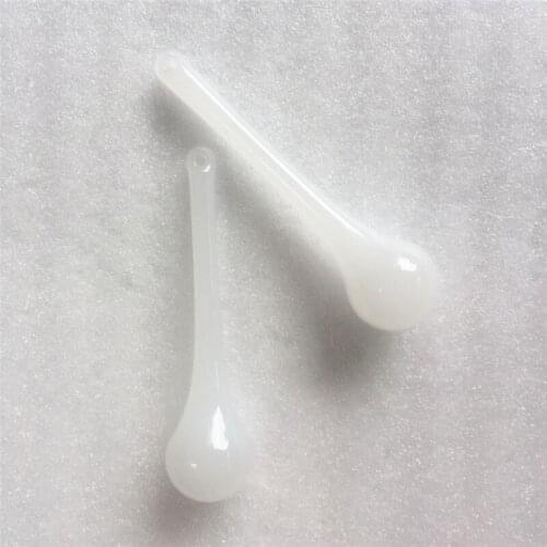 Hot Sales 16*60mm White Jade 300pcs Raindrop Chandelier Crystal Parts For Lamp Lighting Decoration