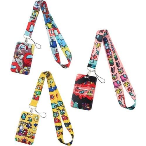 FD0273 Robot Game Lanyard For Keys Fashion Id Badge Holder For Student Card Cover Business Card With Lanyard For Birthday Gift