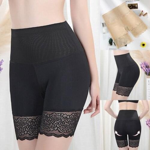 Anti-Chafing Ice Silks Thigh Saver High Waist Hips Up Shapewear Tummy Control M2