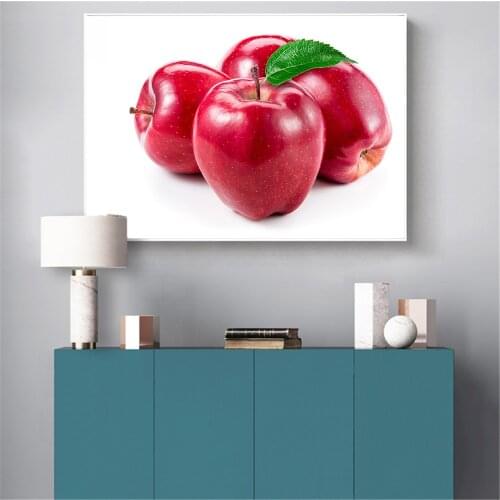 Red Apple Canvas Painting Wall Pictures for Living Room Kitchen Decor Food Poster Nordic Prints Diningroom Art Modern Decor