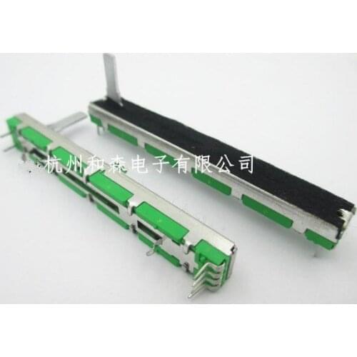 [VK] 50pcs/lot Behringer Soundcraft 7.5cm 75MM A50K A50KX2 double straight mixer fader slide potentiometer handle 15mm switch