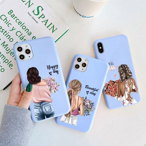 Fashion Women Girls Case For Xiaomi Redmi Note 9 8 Pro 9s 8T 5 6 7 9C Mi A3 A2 A1 9 SE 10 10T Lite 9T Pro Poco X3 NFC TPU Cover