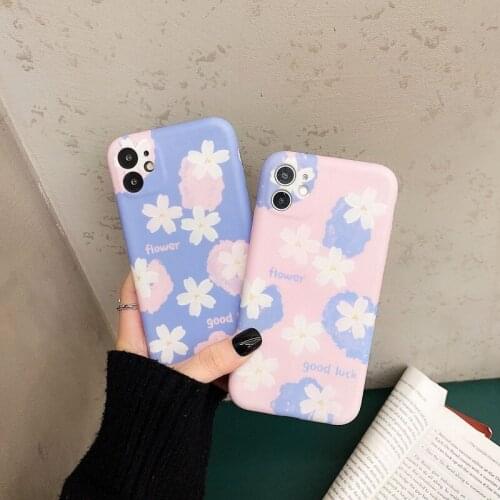 3D Cute Flower iPhone 11 Pro Max X Xs XR 6s 7 8 plus Soft Phone Case SE 2020 Coque Protective