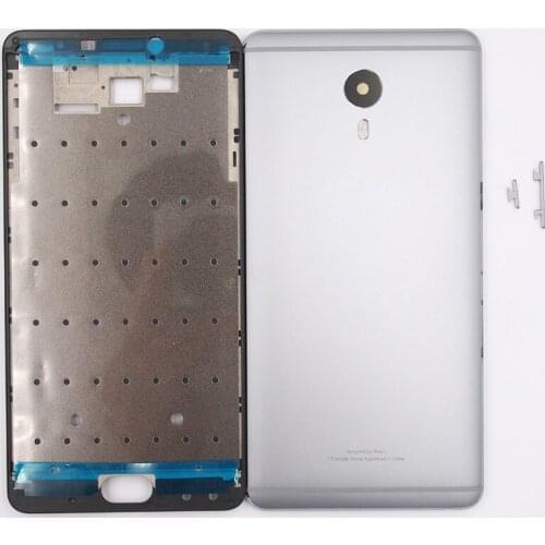 BaanSam New LCD Front Frame Battery Back Cover For MEIZU M3 Max 6 Inch Housing Case With Power Volume Buttons