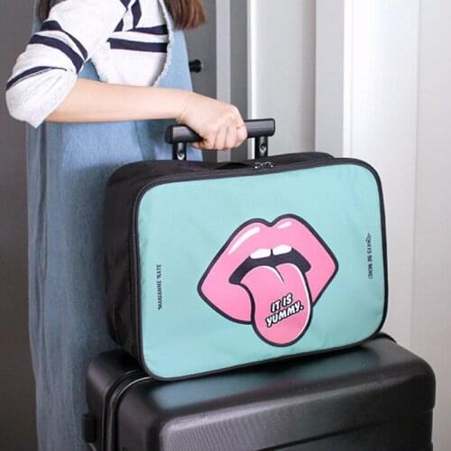 New Arrive Cartoon Portable Luggage Storage Bag Waterproof Women Cosmetic Bag Travel Bag