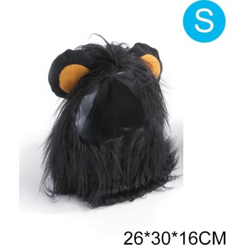 S/M/L Lion Head Mane Wig Hair Headgear Small Cat Dog Puppy Pet Costume Universal Cute Headdress Gift Pet Hat Accessories