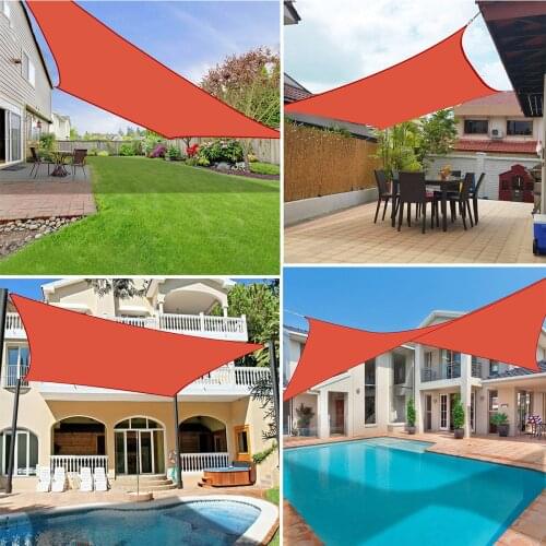 Garden Terrace Canopy Swimming GazibotentWaterproof Shade Sail Rectangle Waterproof Awning Patio Carport Garden Parasol Gazebo