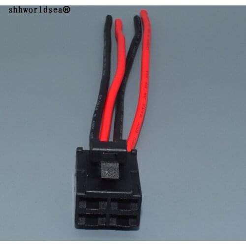 Shhworldsea 6.3mm 4pin Female Relay Socket 7123-2446 Automotive Connector 4 Pin With Terminals/Pins