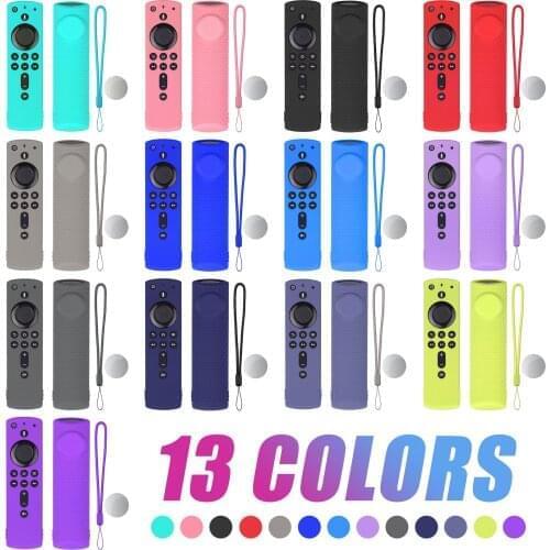 Silicone Protective Case For Fire Tv Stick Lite 2020 Remote Shockproof Cover Full Protective Case Cover Protector Accessories