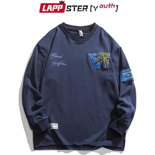 LAPPSTER-Youth Men Korean Patchwork Graphic Hoodies 2021 Autumn Mens Fashion Streetwear Harajuku Sweatshirts Male Vintage Hoodie