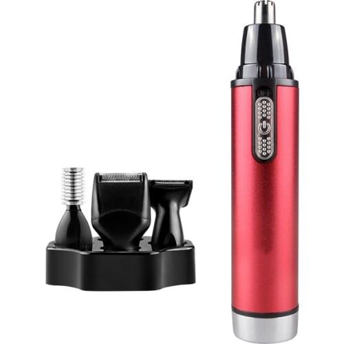 AAA Battery Nose Hair Trimmer Implement Razor for The Nose Four Syncretic Multifunctional Electric Nose Wool Sideburns Material
