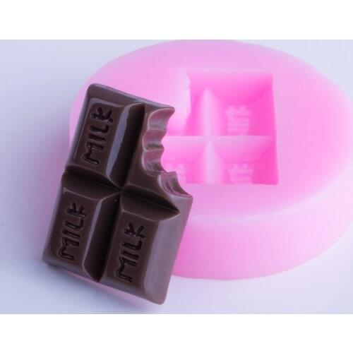 YF010 Chocolate Bar Silicone Mold - Candy Miniaturesweet Cake Decoration Fondant Resin Jewelry Making Pendant Charm