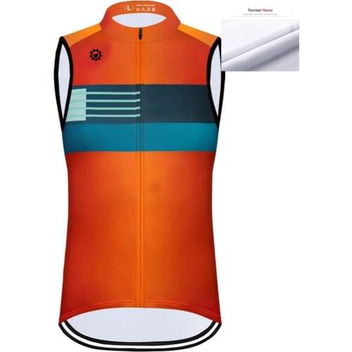 Winter 2020 New Warm Sleeveless Vest Thermal Fleece Cycling Clothes Men Jersey Outdoor Riding Bike MTB Clothing Vest Maillot