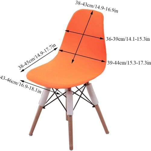 1Pc Nordic Print Seat Cover Removable Armless Chair Shell Chair Cover Washable Elastic Seat Cover Home Banquet Slipcover Case